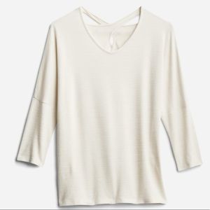 EUC Small Market & Spruce Claira Cross-Back Knit Top